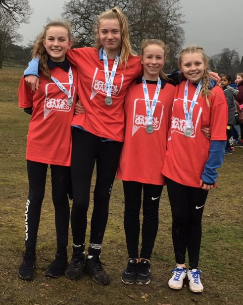 Y7 & Y8 Girls South Yorkshire Cross Country Runners Up