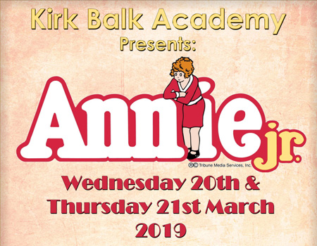 Annie Tickets on sale now!!