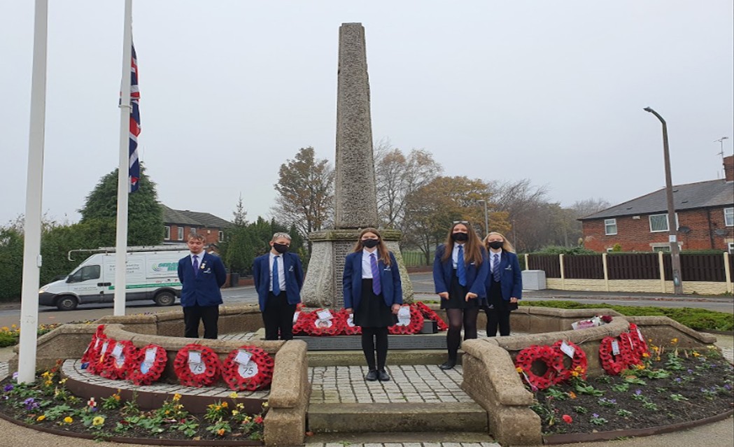 Kirk Balk Academy Student Voice honours Remembrance Day service